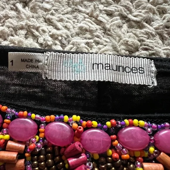 Maurice’s black beaded top - Picture 3 of 3